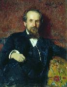 Ilya Repin Portrait of the painter Pavel Petrovich Chistyakov oil painting artist